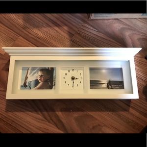 Clock with picture slots